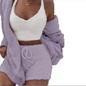 Three Piece plush pajama set